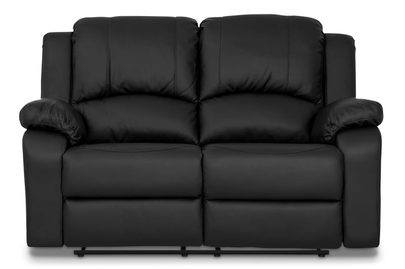 Norbo Soffgrupp 3-sits+2-sits Konstläder - Svart - Möbler - Soffa - Soffgrupp