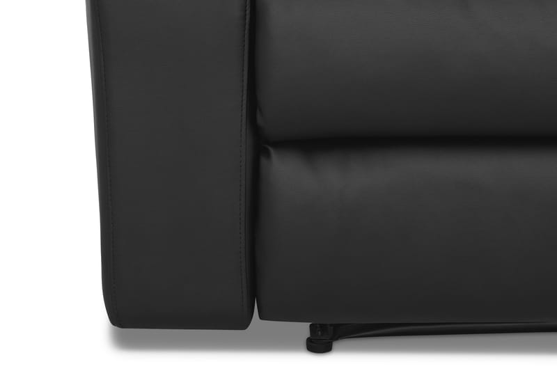 Norbo Soffgrupp 3-sits+Fåtölj Konstläder - Svart - Möbler - Soffa - Soffgrupp