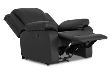 Norbo Soffgrupp 3-sits+Fåtölj Konstläder - Svart - Möbler - Soffa - Soffgrupp
