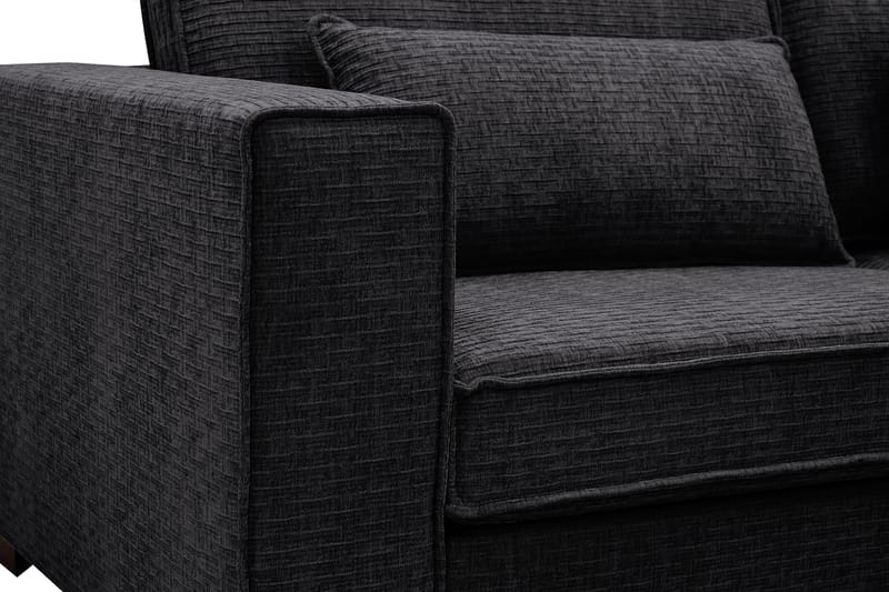 Nova 4-sits Högervänd L-formad Schäslongsoffa i Manchester - Grå - Möbler - Soffa - Divansoffor & schäslongsoffa