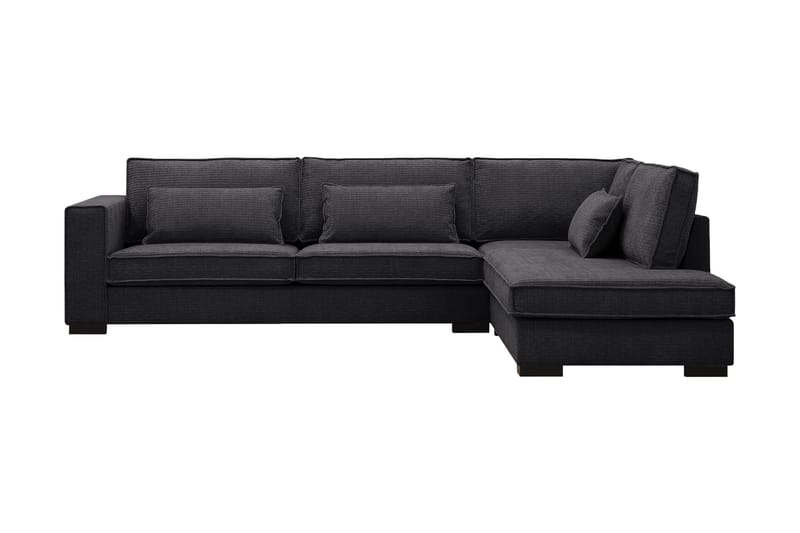 Nova 4-sits Högervänd L-formad Schäslongsoffa i Manchester - Grå - Möbler - Soffa - Divansoffor & schäslongsoffa