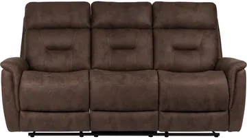 Novira 3-sits reclinersoffa Elektrisk - Brun - Möbler - Soffa - 3 sits soffa
