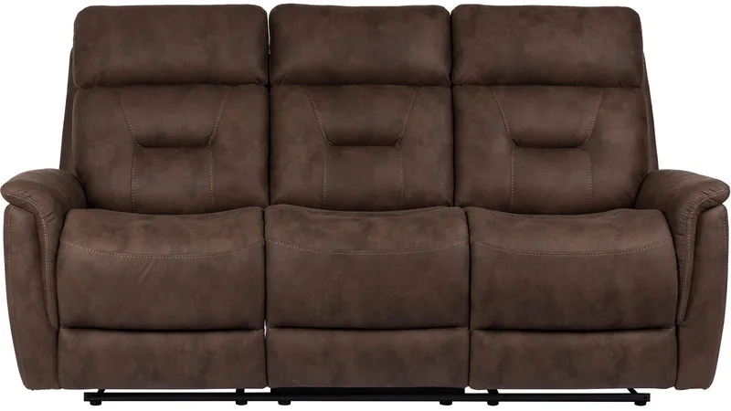 Novira 3-sits reclinersoffa Elektrisk - Brun - Möbler - Soffa - 3 sits soffa