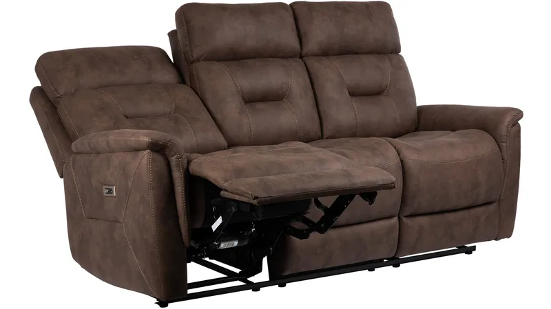 Novira 3-sits reclinersoffa Elektrisk - Brun - Möbler - Soffa - 3 sits soffa