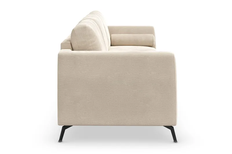 Ocean Lyx 3-sits Sammetssoffa - Beige - Möbler - Soffa - Sammetssoffa