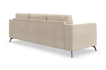Ocean Lyx 3-sits Sammetssoffa - Beige - Möbler - Soffa - Sammetssoffa