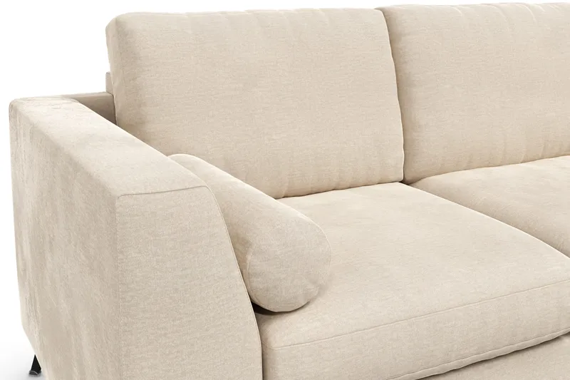 Ocean Lyx 3-sits Sammetssoffa - Beige - Möbler - Soffa - Sammetssoffa