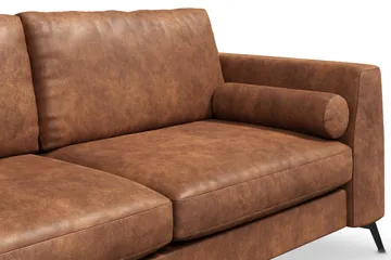 Ocean Lyx 3-sits Soffa i Konstläder - Brun - Möbler - Soffa - Skinnsoffor