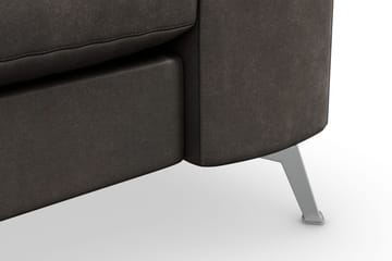 Ocean Lyx 3-sits Soffa i Konstläder - Mörkgrå - Möbler - Soffa - Skinnsoffor