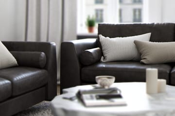 Ocean Lyx 3-sits Soffa i Konstläder - Mörkgrå - Möbler - Soffa - Skinnsoffor