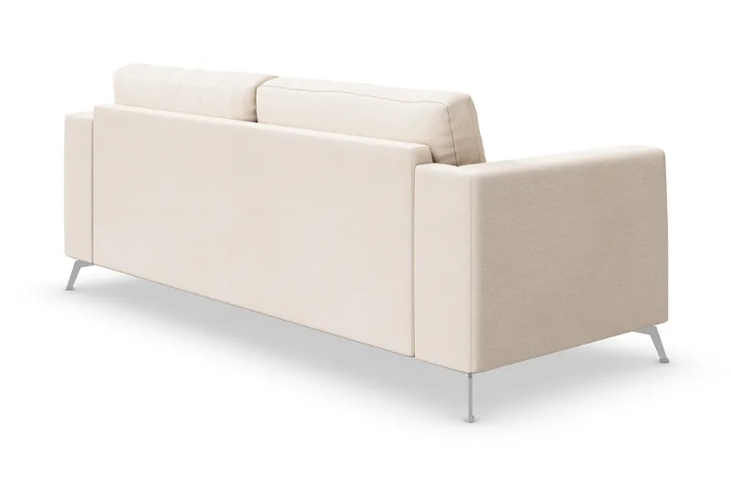 Ocean Lyx 3-sits Soffa med Nackrullar 222 cm i Chenille - Beige - Möbler - Soffa - 3 sits soffa