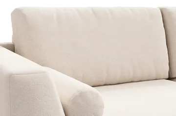 Ocean Lyx 3-sits Soffa med Nackrullar 222 cm i Chenille - Beige - Möbler - Soffa - 3 sits soffa