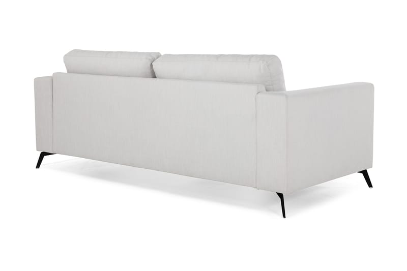 Ocean Lyx 3-sits Soffa med Nackrullar 222 cm i Tyg - Beige|Vit|Grå - Möbler - Soffa - 3 sits soffa