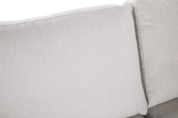 Ocean Lyx 3-sits Soffa med Nackrullar 222 cm i Tyg - Beige|Vit|Grå - Möbler - Soffa - 3 sits soffa