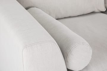 Ocean Lyx 3-sits Soffa med Nackrullar 222 cm i Tyg - Beige|Vit|Grå - Möbler - Soffa - 3 sits soffa