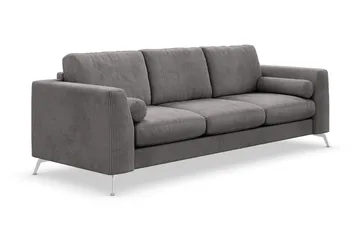 Ocean Lyx 4-sits Manchestersoffa - Mörkgrå - Möbler - Soffa - 4 sits soffa