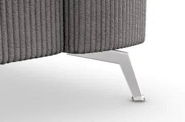 Ocean Lyx 4-sits Manchestersoffa - Mörkgrå - Möbler - Soffa - 4 sits soffa