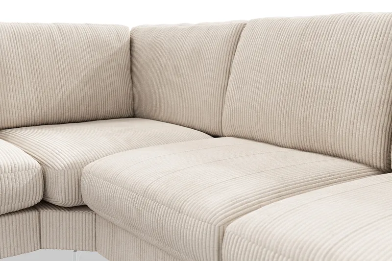 Ocean Lyx 5-sits Vändbar L-formad Hörnsoffa i Manchester - Beige - Möbler - Soffa - Hörnsoffa
