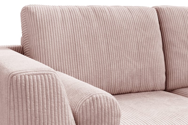 Ocean Lyx 5-sits Vändbar L-formad Hörnsoffa i Manchester - Rosa - Möbler - Soffa - Hörnsoffa