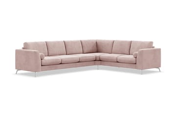 Ocean Lyx 5-sits Vändbar L-formad Hörnsoffa i Manchester - Rosa - Möbler - Soffa - Hörnsoffa