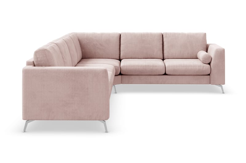 Ocean Lyx 5-sits Vändbar L-formad Hörnsoffa i Manchester - Rosa - Möbler - Soffa - Hörnsoffa