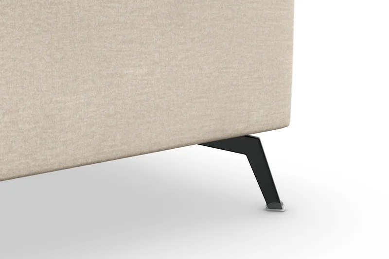 Ocean Lyx 5-sits Vändbar L-formad Hörnsoffa i Sammet - Beige - Möbler - Soffa - Hörnsoffa