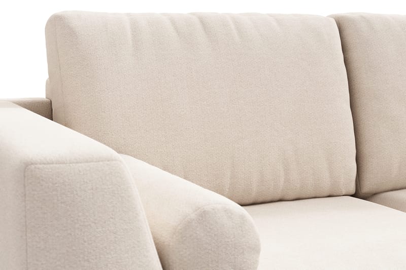 Ocean Lyx 5-sits Vändbar L-formad Hörnsoffa i Tyg - Beige - Möbler - Soffa - Hörnsoffa