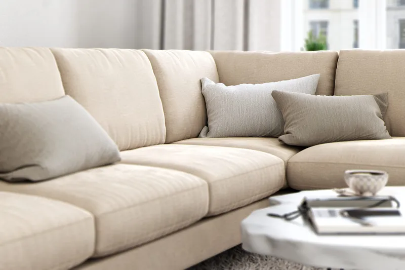 Ocean Lyx U-soffa med Schäslong Höger - Beige - Möbler - Soffa - U-soffa