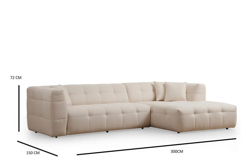 Octavian Soffa m. Divan 5-sits - Beige - Möbler - Soffa - Divansoffor & schäslongsoffa