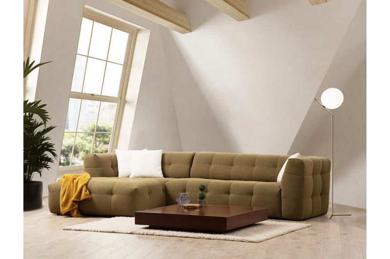 Octavian Soffa m. Divan 5-sits - Mörkbeige - Möbler - Soffa - Divansoffor & schäslongsoffa