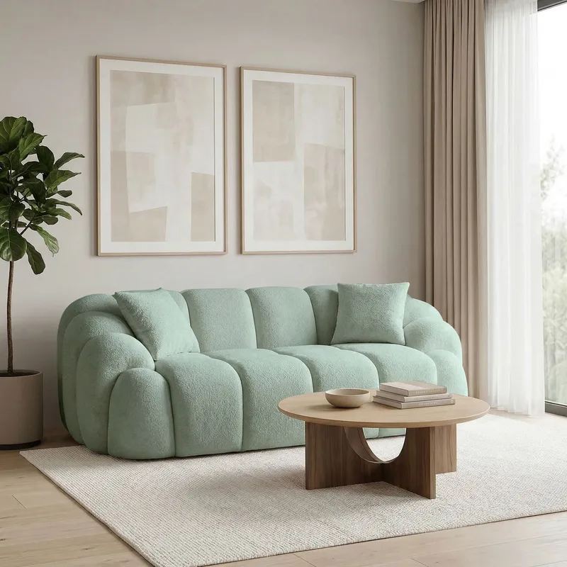 Octavio 2-sitssoffa 199x70x80 cm - turkos - Möbler - Soffa - 2 sits soffa