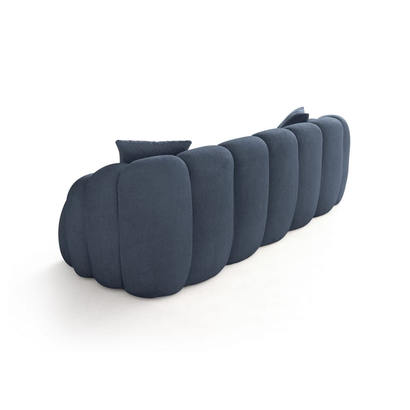Octavio 3-sits Bubblig Soffa i Tyg - Blå - Möbler - Soffa - 3 sits soffa