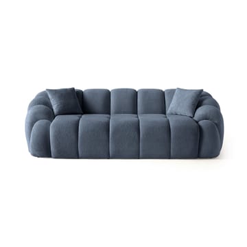 Octavio 3-sits Bubblig Soffa i Tyg - Blå - Möbler - Soffa - 3 sits soffa