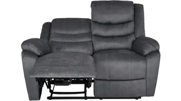 Olvani 2-sits Reclinersoffa i tyg elektrisk - Grå - Möbler - Soffa - Biosoffa & reclinersoffa - 2 sits biosoffa & reclinersoffa