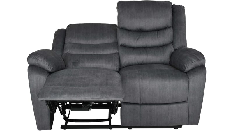 Olvani 2-sits Reclinersoffa i tyg elektrisk - Grå - Möbler - Soffa - Biosoffa & reclinersoffa