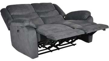 Olvani 2-sits Reclinersoffa i tyg elektrisk - Grå - Möbler - Soffa - Biosoffa & reclinersoffa - 2 sits biosoffa & reclinersoffa