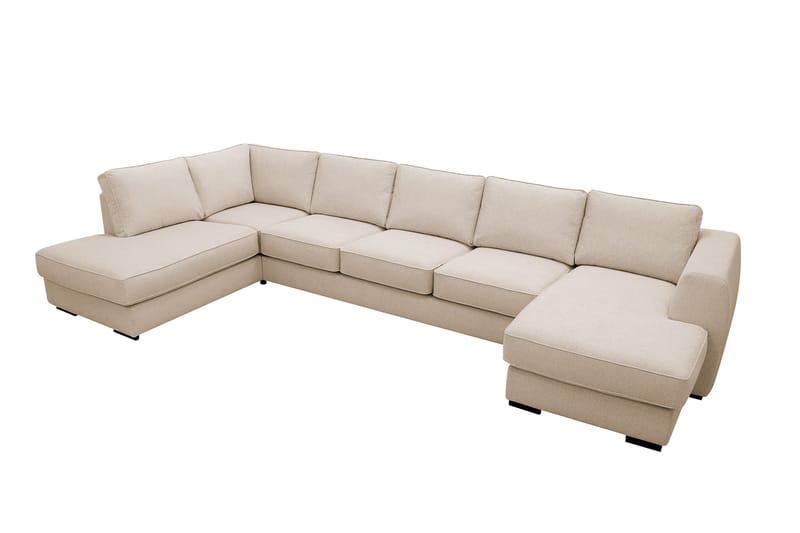 Optus 6-sits U-soffa med Divan och schäslong höger - Beige - Möbler - Soffa - U-soffa