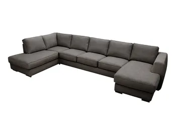 Optus 6-sits U-soffa med Divan och schäslong höger - Mörkgrå - Möbler - Soffa - U-soffa