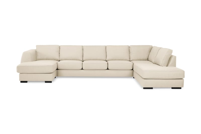 Optus U-soffa Large med Divan Vänster - Beige - U-soffa