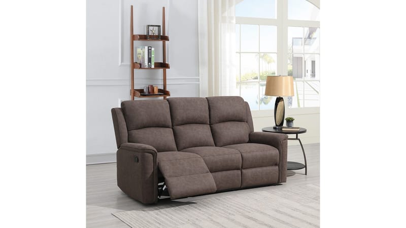 Orvella Reclinersoffa 3-sits, Brun