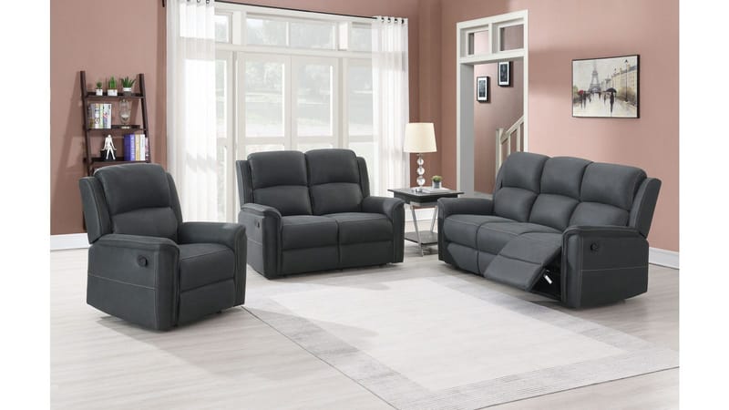 Orvella Reclinersoffa 3-sits - Grå - Möbler - Soffa - 3 sits soffa