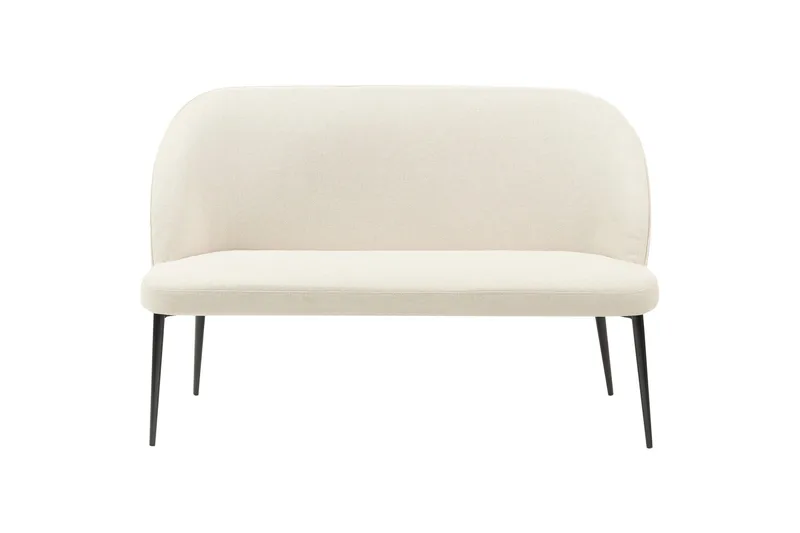 Osbyn 2-sits Soffa i Tyg med Metallben, Beige