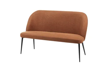 Osbyn 2-sits Soffa i Tyg med Metallben - Brun - Möbler - Soffa - 2 sits soffa