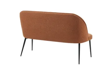 Osbyn 2-sits Soffa i Tyg med Metallben - Brun - Möbler - Soffa - 2 sits soffa