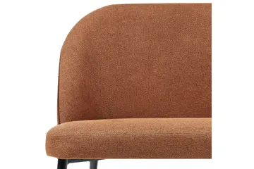 Osbyn 2-sits Soffa i Tyg med Metallben - Brun - Möbler - Soffa - 2 sits soffa