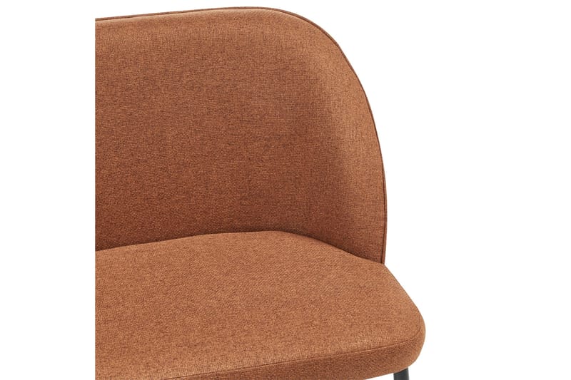 Osbyn 2-sits Soffa i Tyg med Metallben - Brun - Möbler - Soffa - 2 sits soffa