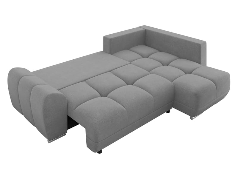 Ostra 4-sits Bäddsoffa divan höger med förvaring - Grå - Möbler - Soffa - Bäddsoffa