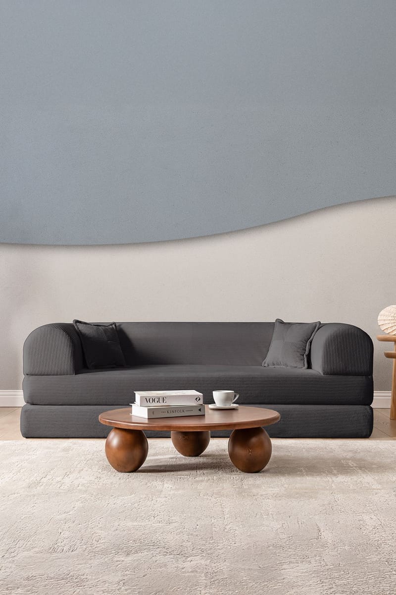 Pento 3-sits Bäddsoffa - Antracit - Möbler - Soffa - Bäddsoffa