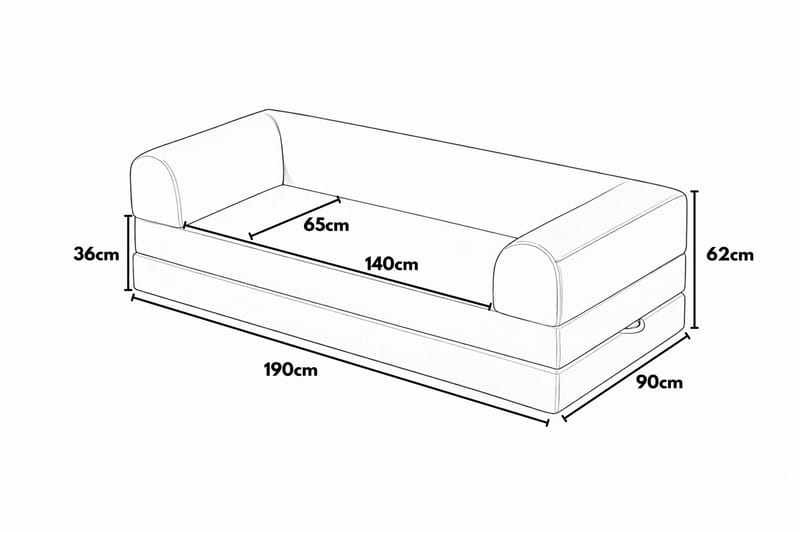Pento 3-sits Bäddsoffa - Möbler - Soffa - Bäddsoffa