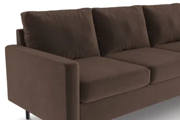 Peppe 3-sits Manchestersoffa - Brun - Möbler - Soffa - 3 sits soffa